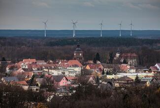 Vetschauer Windpark bei Tornitz