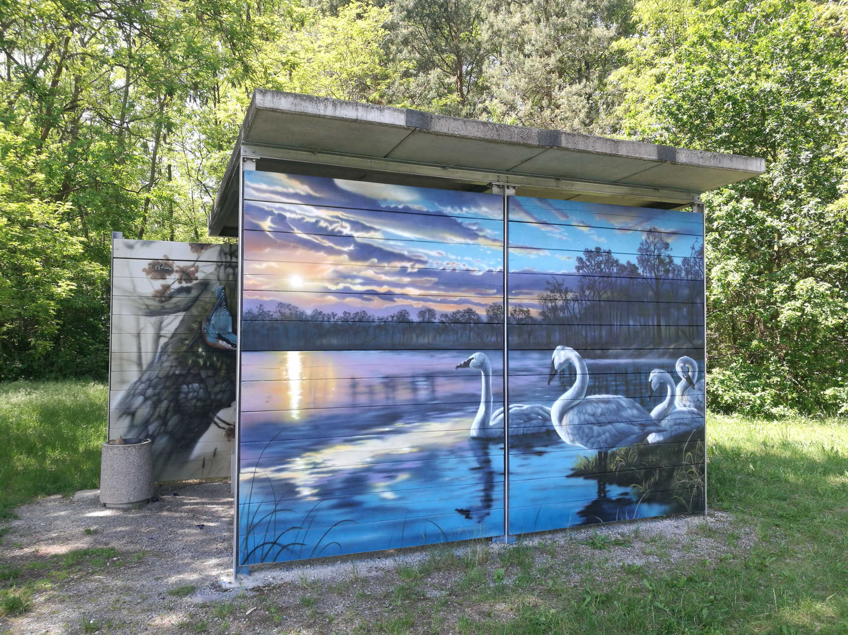 Graffity-Kunst am Gurkenradweg, Foto: Tourist-Information Vetschau/Spreewald